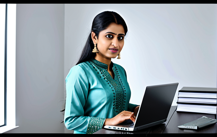 미디어 영향력 분석 - **Prompt 1:** A professional Bangladeshi woman in a modest, traditional salwar kameez, standing in a...